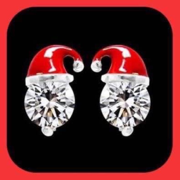 Absolutely Beautiful Christmas Set Stud Earrings 2 Pairs - Picture 2 of 10